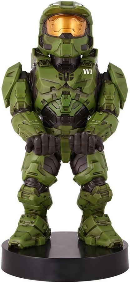 : Halo: Master Chief - Mobile Phone & Gaming Controller Holder, Device Stand, Cable Guys, Xbox Licensed Figure, Green