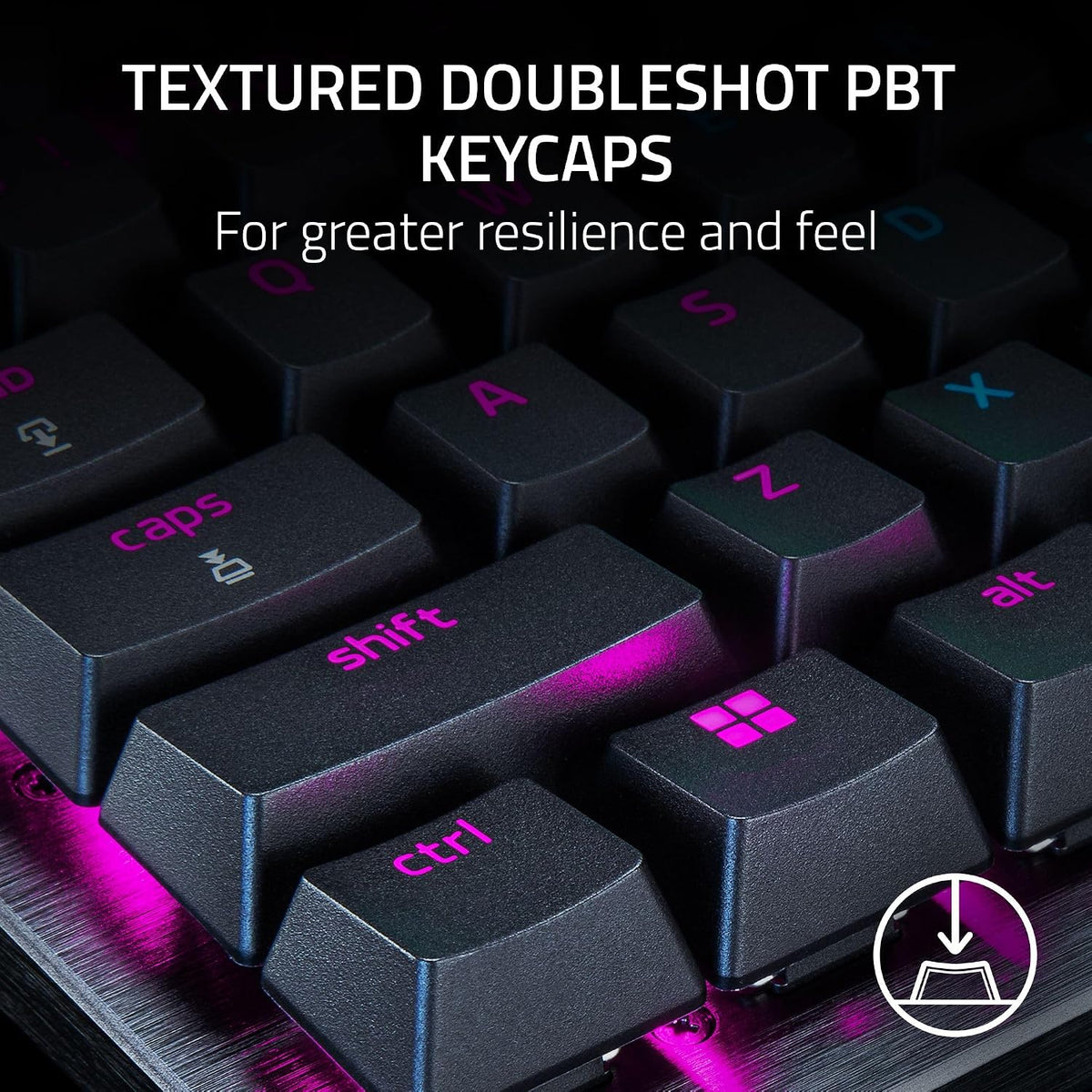 Razer Huntsman V3 Pro TKL Esports Gaming Keyboard, Black | Analog Optical Switches, Snap Tap, Rapid Trigger, Adjustable Actuation, Media Keys & Dial, Doubleshot PBT Keycaps, Wrist Rest