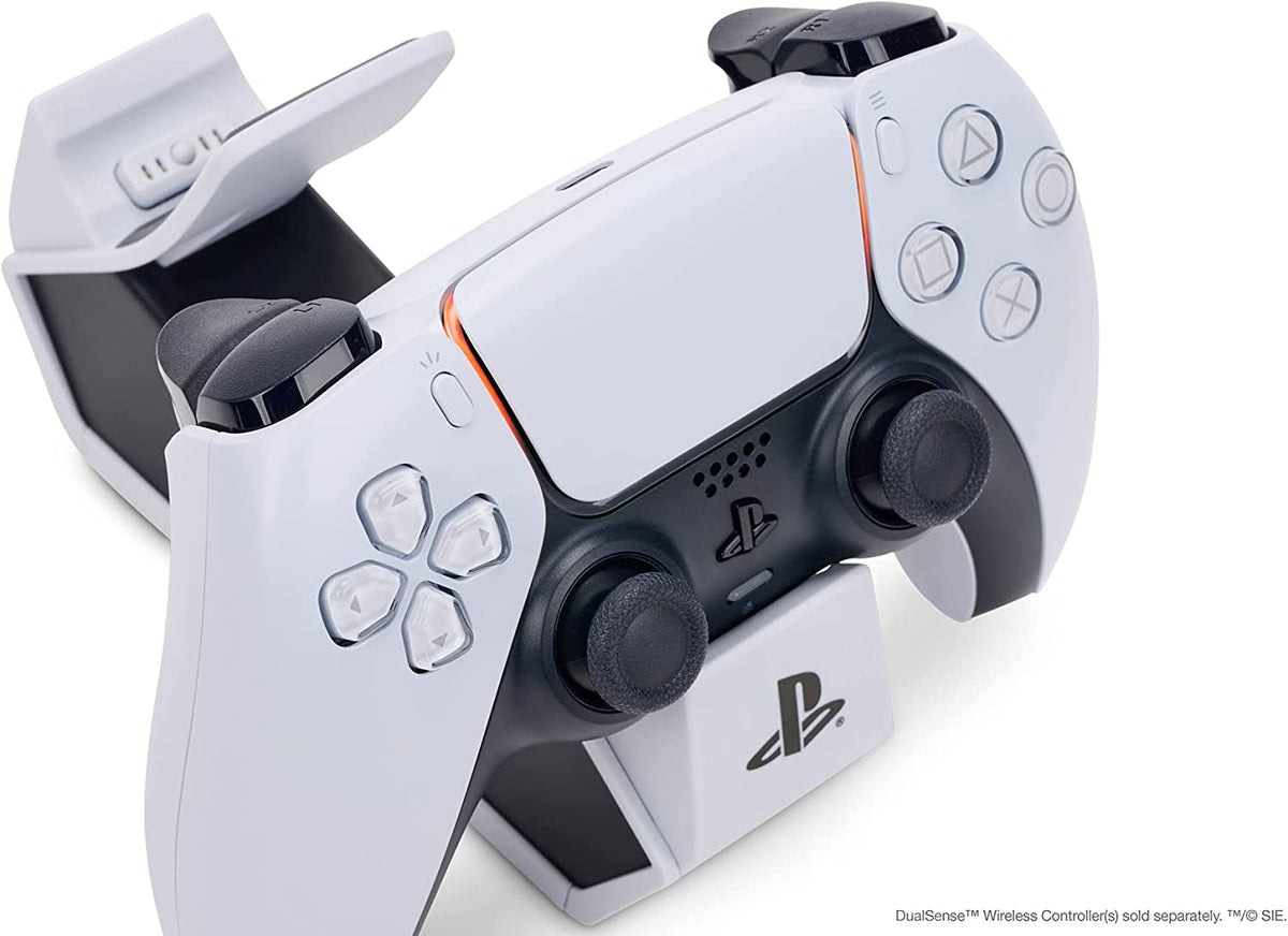 Twin Charging Station for Dualsense Wireless Controllers, Dualsense Controller Charging, Charge, Sony Playstation, PS5, Officially Licensed - Playstation 5