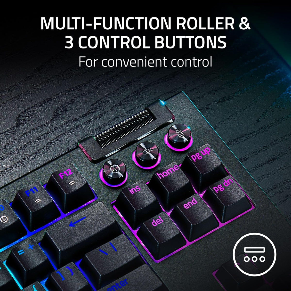 Razer Blackwidow V4 TKL Wireless Gaming Keyboard, Orange Switches | Hot Swappable, Wireless & Bluetooth, Multi-Function Roller & Control Buttons, Chroma RGB, Long Battery Life, Hyperspeed