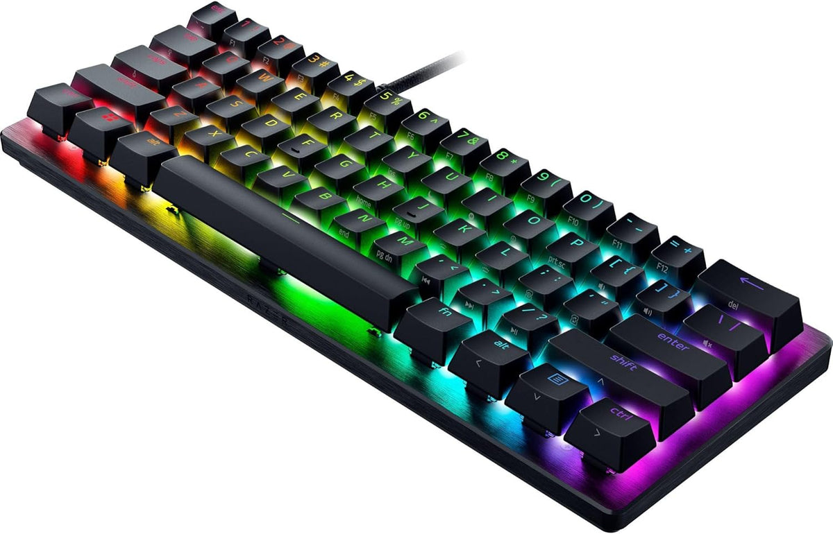 Razer Huntsman V3 Pro Mini 60% Esports Gaming Keyboard, Black | Analog Optical Switches, Razer Snap Tap, Rapid Trigger, Adjustable Actuation, Dual-Purpose Mod Keys, Doubleshot PBT Keycaps