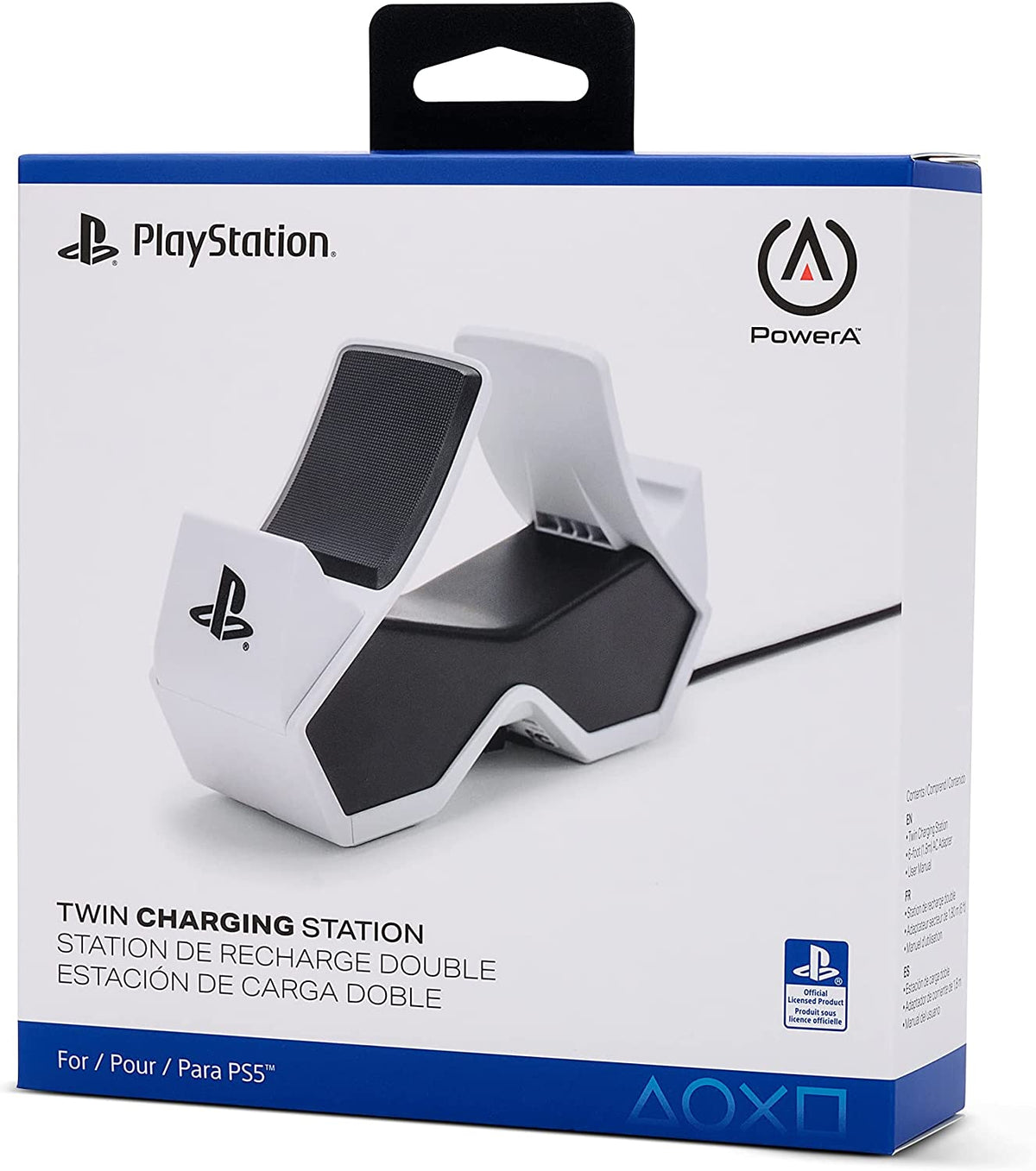 Twin Charging Station for Dualsense Wireless Controllers, Dualsense Controller Charging, Charge, Sony Playstation, PS5, Officially Licensed - Playstation 5