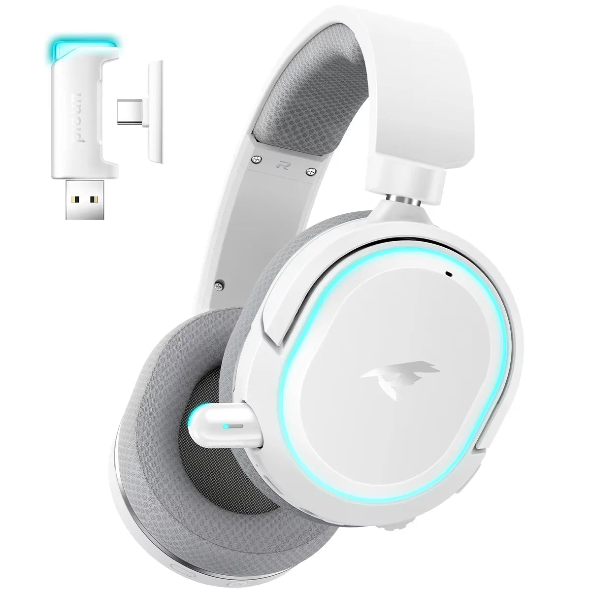 G2 Wireless Gaming Headset Bluetooth 2.4G Headphones 7.1 Surround 5Ms Low Latency ENC Mic for PC PS4 PS5 Phone Switch