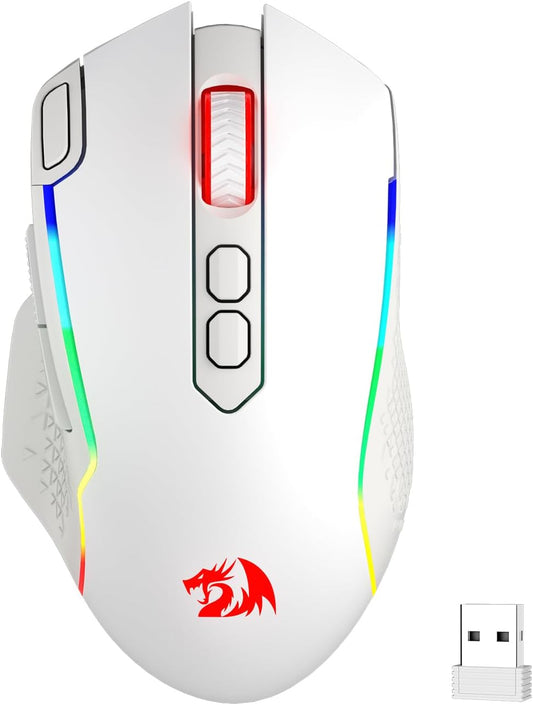 M810 PRO Wireless RGB Gaming Mouse 10000 DPI Remapping Keys | Cable-Free 0 Delay, Rapid-Fire Macro Keybinds, Vibing Backlight, Ergonomic Grip Body Comfort