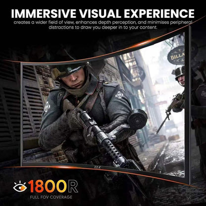 27 Inch Curved Gaming Monitor 200Hz,Fhd 1080P, 1800R VA