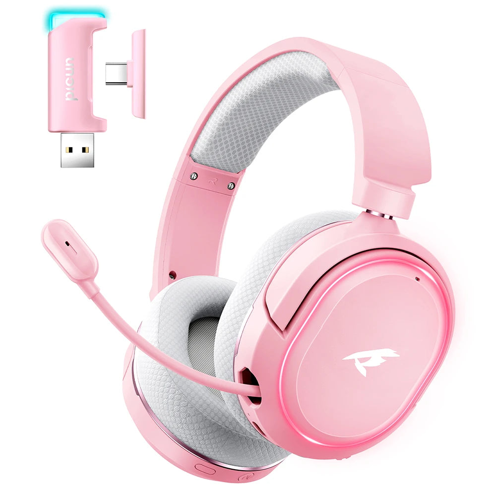 G2 Wireless Gaming Headset Bluetooth 2.4G Headphones 7.1 Surround 5Ms Low Latency ENC Mic for PC PS4 PS5 Phone Switch