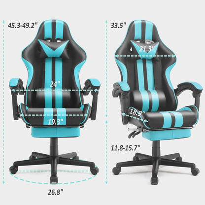 Miami Blue Ergonomic Gaming Chair for Adults & Teens