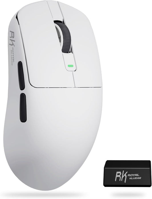 M3 Wireless Gaming Mouse with 47G Ultra-Lightweight, White