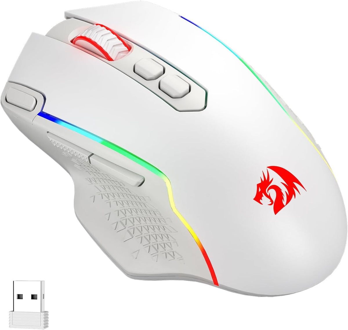 M810 PRO Wireless RGB Gaming Mouse 10000 DPI Remapping Keys | Cable-Free 0 Delay, Rapid-Fire Macro Keybinds, Vibing Backlight, Ergonomic Grip Body Comfort