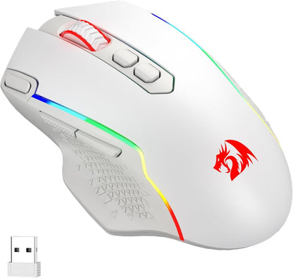 M810 PRO Wireless RGB Gaming Mouse 10000 DPI Remapping Keys | Cable-Free 0 Delay, Rapid-Fire Macro Keybinds, Vibing Backlight, Ergonomic Grip Body Comfort