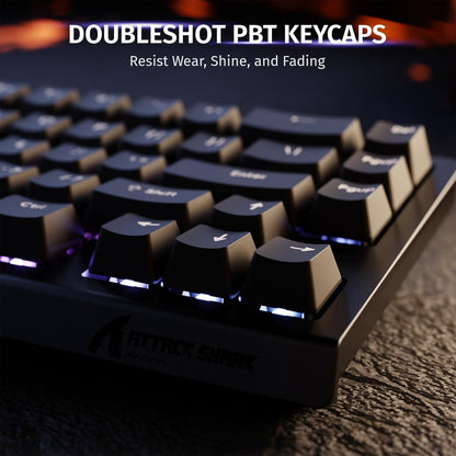 X68 HE RT Mechanical Gaming Keyboard 60% Wired Tkl-Black | Adjustable Actuation,Hall Effect Magnetic Switch,8Khz Polling Rate,Rgb Backlit,Top Mount, Web Driver for PC Mac Esport Gamer