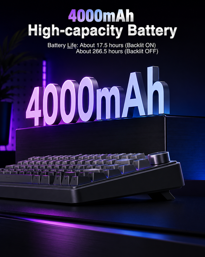 NEXUS |AULA F75 Pro Wireless Mechanical Keyboard,75% Hot Swappable Custom Keyboard with Knob,RGB Backlit,Pre-lubed Reaper Switches,Side Printed PBT Keycaps,2.4GHz/USB-C/BT5.0 Mechanical Gaming Keyboards