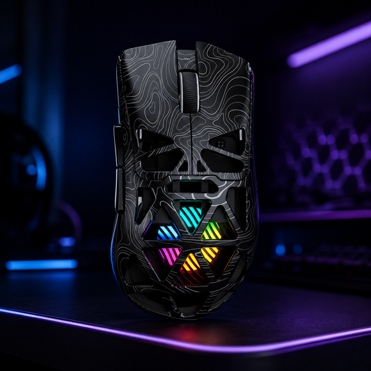 Nexus | Aula SC620 Wireless Gaming Mouse, Tri-Mode 2.4Ghz/Usb-C/Bt5.3 Computer Mouse with 12000 DPI, Programmable Macro Gamer Mouse with Rapid Fire Key, RGB Light Gaming Mice for Pc/Laptop/Mac