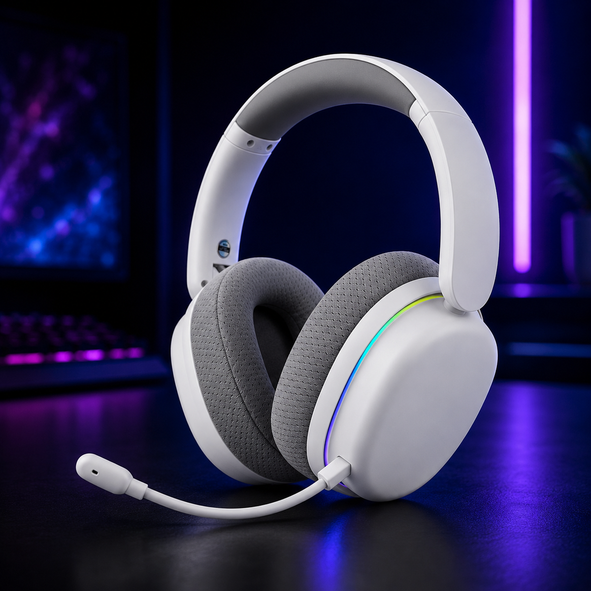 Nexus | Aula G7 Pro Wired/Bluetooth/2.4Ghz Wireless Gaming Headphone 7.1 Surround Sound with Noise Canceling Mic for Ps4/Ps5/Pc/Switch