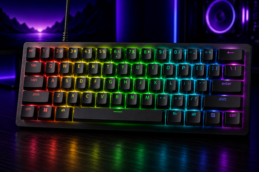 Nexus | Razer Huntsman V3 Pro Mini 60% Esports Gaming Keyboard, Black | Analog Optical Switches, Razer Snap Tap, Rapid Trigger, Adjustable Actuation, Dual-Purpose Mod Keys, Doubleshot PBT Keycaps