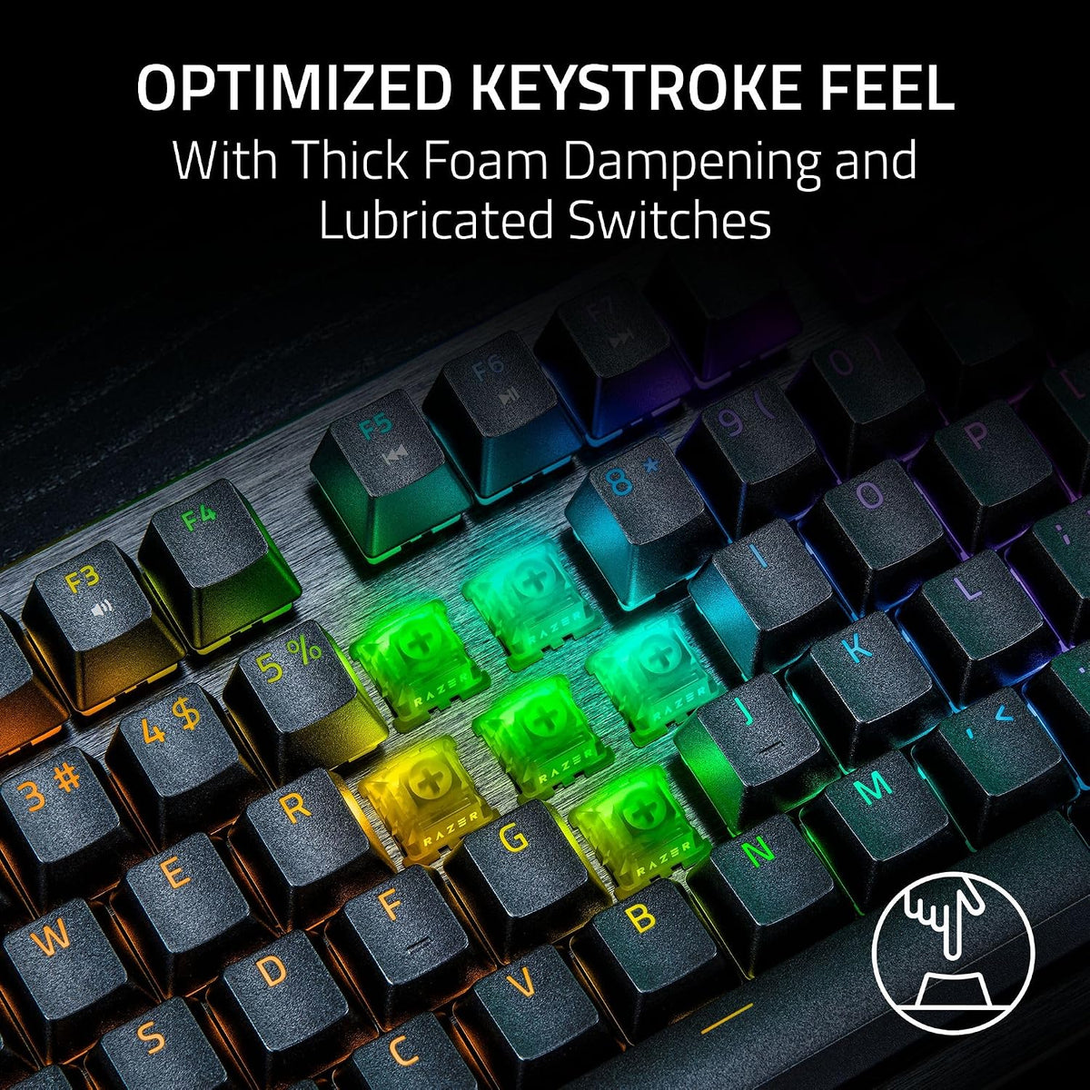 Razer Huntsman V3 HE Magnetic TKL 8Khz Wired Gaming Keyboard | Hall Effect Magnetic Switches, 8000 Hz Polling, Razer Snap Flex,Razer Snap Tap, Rapid Trigger, Adjustable Actuation
