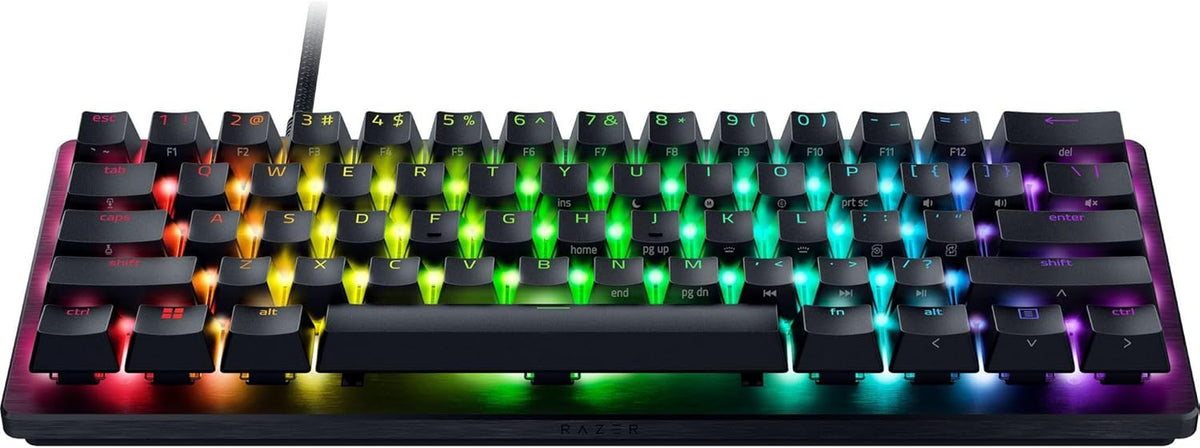 Razer Huntsman V3 Pro Mini 60% Esports Gaming Keyboard, Black | Analog Optical Switches, Razer Snap Tap, Rapid Trigger, Adjustable Actuation, Dual-Purpose Mod Keys, Doubleshot PBT Keycaps