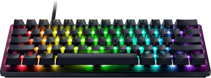 Razer Huntsman V3 Pro Mini 60% Esports Gaming Keyboard, Black | Analog Optical Switches, Razer Snap Tap, Rapid Trigger, Adjustable Actuation, Dual-Purpose Mod Keys, Doubleshot PBT Keycaps