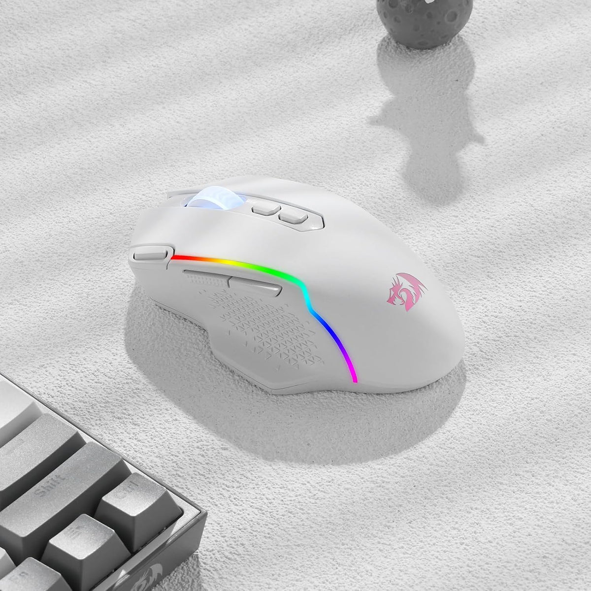 M810 PRO Wireless RGB Gaming Mouse 10000 DPI Remapping Keys | Cable-Free 0 Delay, Rapid-Fire Macro Keybinds, Vibing Backlight, Ergonomic Grip Body Comfort