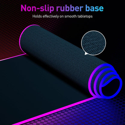 RGB Mousepad Led Mouse Pad, Large Mouse Pad,Led and Big Mouse Mat