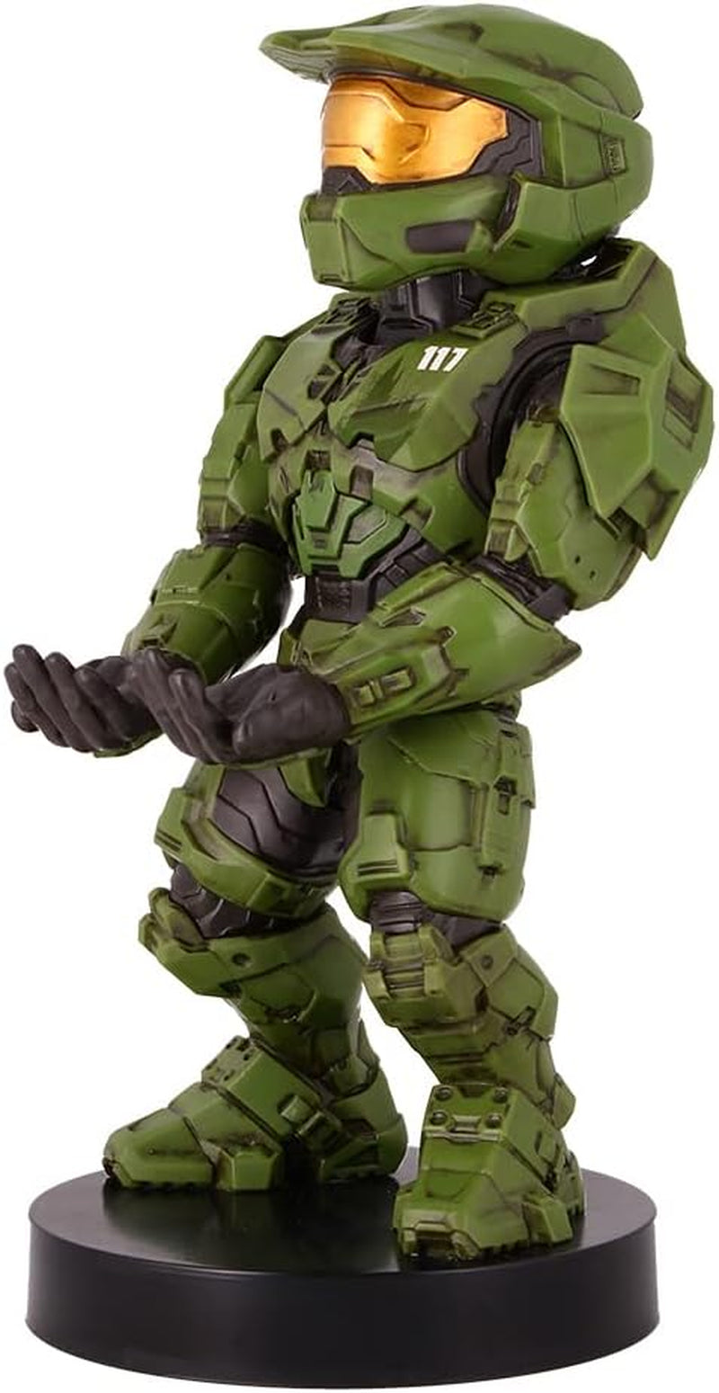 : Halo: Master Chief - Mobile Phone & Gaming Controller Holder, Device Stand, Cable Guys, Xbox Licensed Figure, Green
