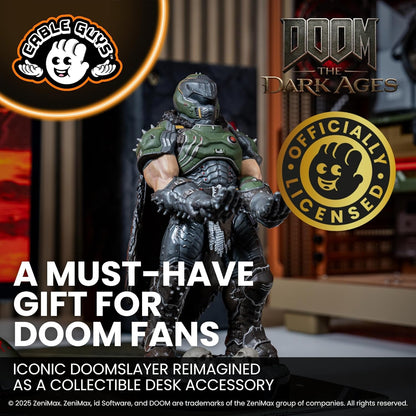 Doomslayer Controller Holder & Phone Stand - Gaming Setup Accessories for Desk and Game Room, Controller Stand Compatible with Xbox, Playstation & Most Standard Game Controllers