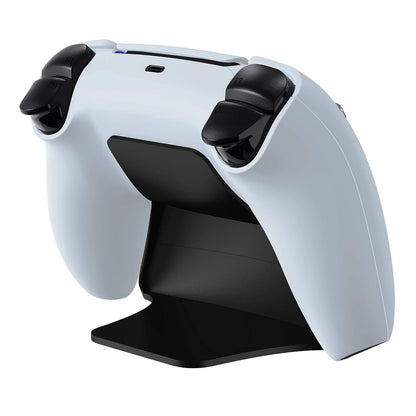 Solid Black Controller Display Stand for Ps5, Gamepad Accessories Desk Holder for Ps5 Controller with Rubber Pads