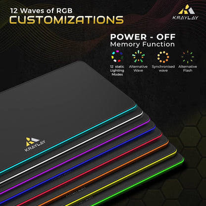 XXL RGB Gaming Mouse Pad with Wireless Charger, 11 Colors LED Mouse Mat with 15W Fast Charging, Non Slip Extended Big Mousepad, Black Mouse Pad for Laptop, PC, Office Best